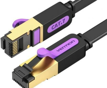 CABLE DE RED LATIGUILLO RJ45 CAT.7 STP AWG30 3 M NEGRO VENTION