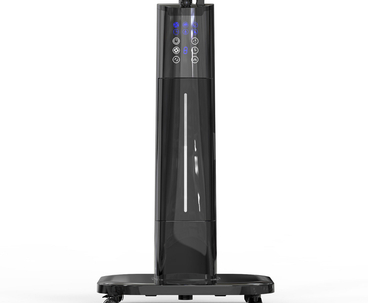 VENTILADOR DE PIE DIGITAL CON HUMIFICADOR BLACK MIST II NEGRO HAEGER