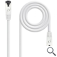 CABLE DE RED LATIGUILLO SSTP CAT8.1 AWG26 2 M BLANCO NANOCABLE
