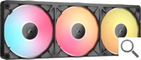 VENTILADOR AUXILIAR RX360 II ICUE LINK RGB 120MM BLACK TRIPLE FAN CORSAIR